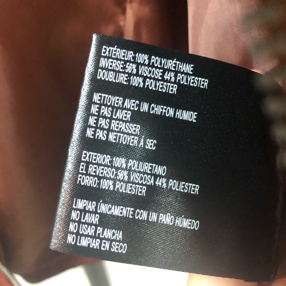 Bernardo Collection Rust Moto Jacket size L - Picture 6 of 8